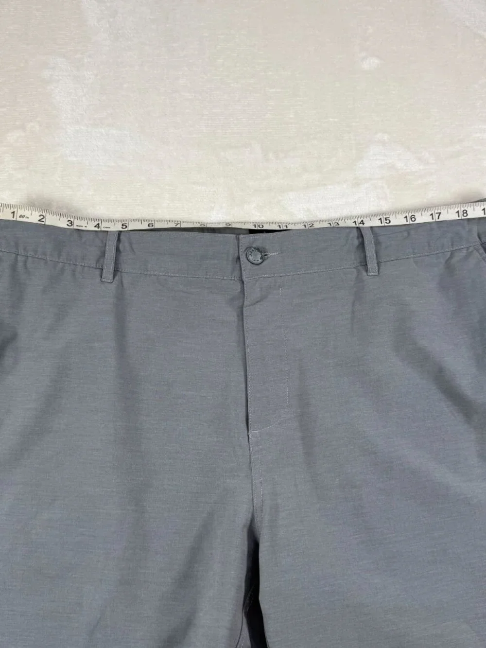 Faherty Mens All Day Shorts Gray Size 40 Drawstring Stretch Preppy Beach